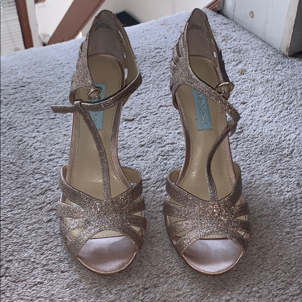 Gold Sparkle Heels